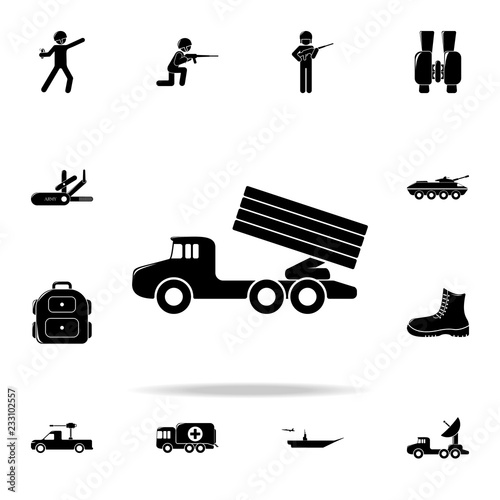 reactive artillery icon. Army & War icons universal set for web and mobile