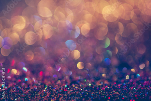 glitter gold bokeh Colorfull Blurred abstract background for birthday, anniversary, wedding, new year eve or Christmas