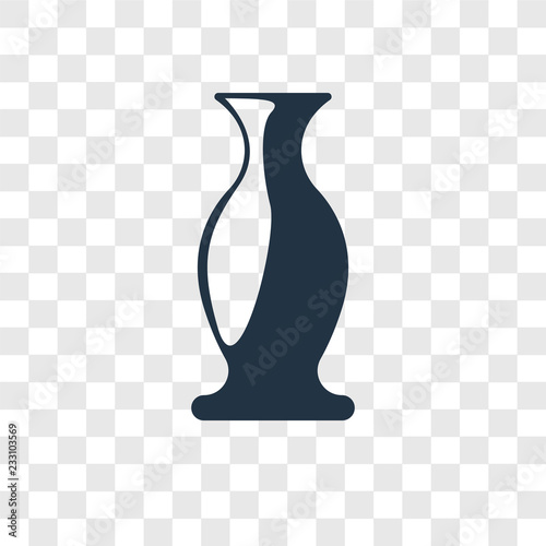 Pottery vector icon isolated on transparent background, Pottery transparency logo design