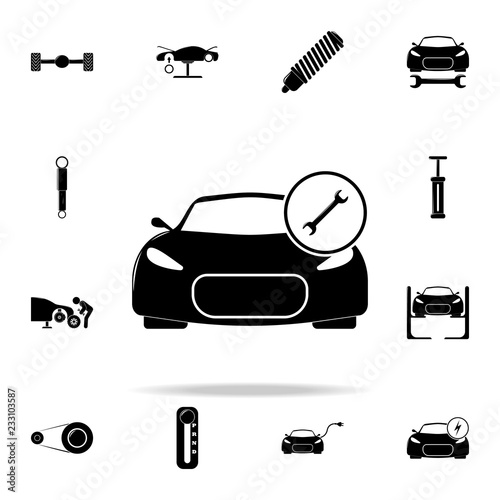 auto service icon. Cars service and repair parts icons universal set for web and mobile