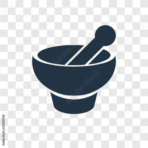 Mortar vector icon isolated on transparent background, Mortar transparency logo design