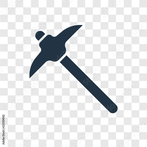 Pick vector icon isolated on transparent background, Pick transparency logo design