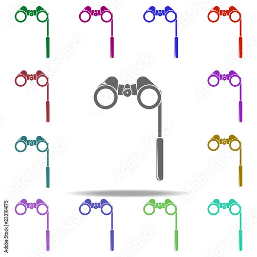 Opera glasses icon. Elements of Cinema and Teatr in multi color style icons. Simple icon for websites, web design, mobile app, info graphics