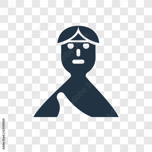 Troglodyte vector icon isolated on transparent background, Troglodyte transparency logo design