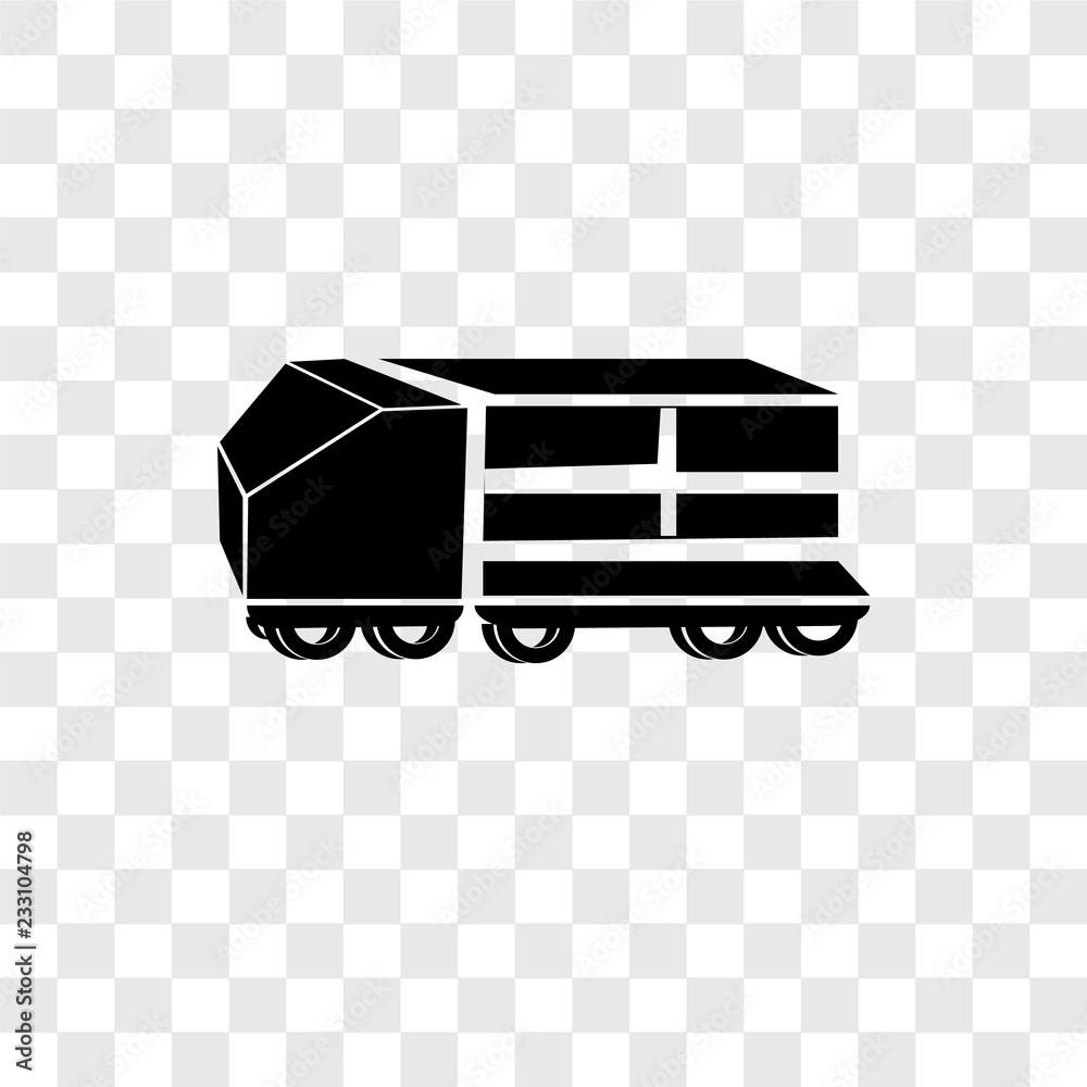 Delivery truck vector icon isolated on transparent background, Delivery truck transparency logo design Delivery truck vector icon isolated on transparent background, Delivery truck transparency logo design