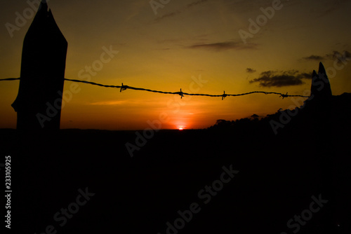 sunset at sea