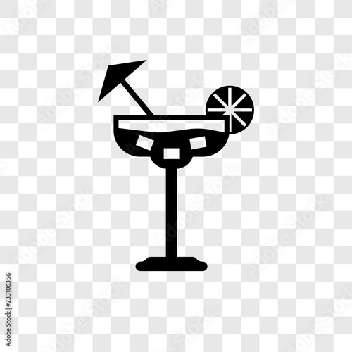 Margarita vector icon isolated on transparent background, Margarita transparency logo design