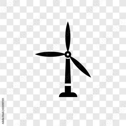 Wind mills vector icon isolated on transparent background, Wind mills transparency logo design