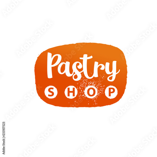 Template logo for cookie, dessert, pastry shop, store, market .