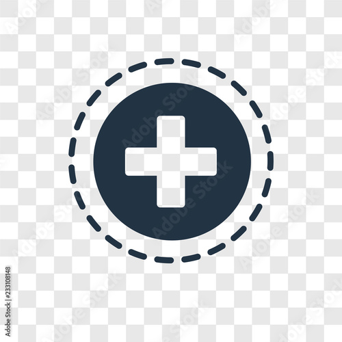 Add vector icon isolated on transparent background, Add transparency logo design