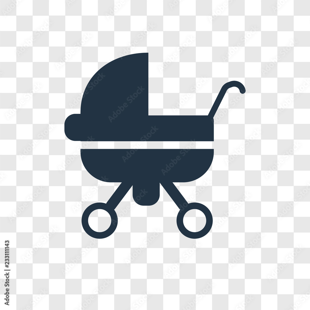 Baby Carriage vector icon isolated on transparent background, Baby Carriage transparency logo design Baby Carriage vector icon isolated on transparent background, Baby Carriage transparency logo design