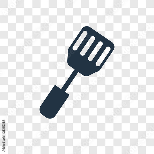 Spatula vector icon isolated on transparent background, Spatula transparency logo design