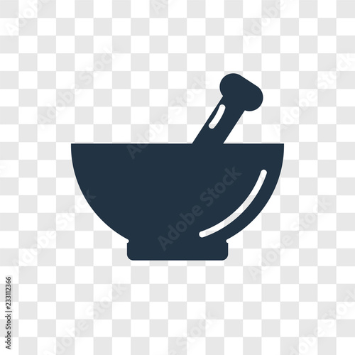 Mortar vector icon isolated on transparent background, Mortar transparency logo design