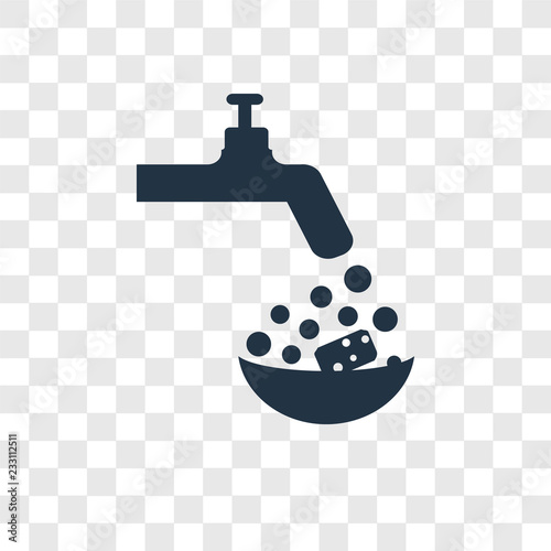 Dishes vector icon isolated on transparent background, Dishes transparency logo design