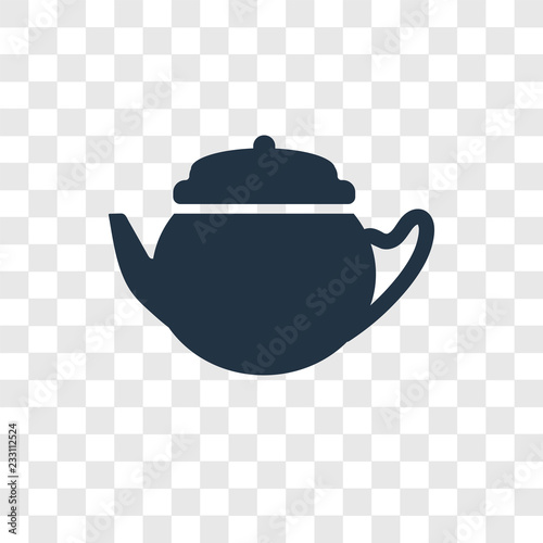 Kettle vector icon isolated on transparent background, Kettle transparency logo design