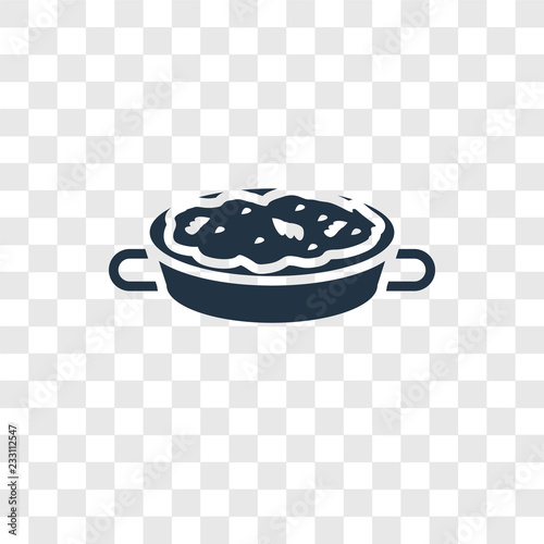 Paella vector icon isolated on transparent background, Paella transparency logo design