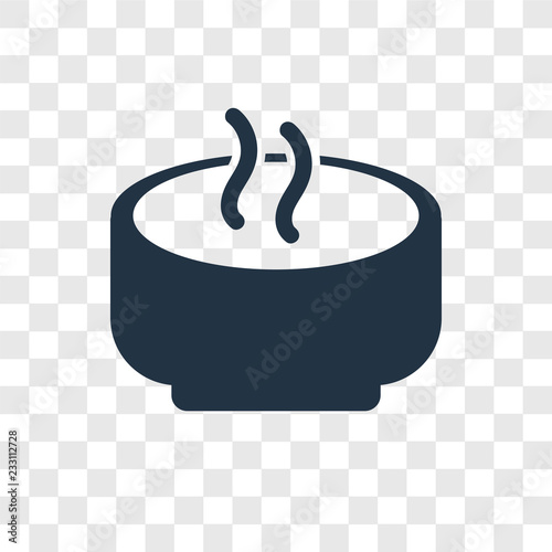 Bowl vector icon isolated on transparent background, Bowl transparency logo design