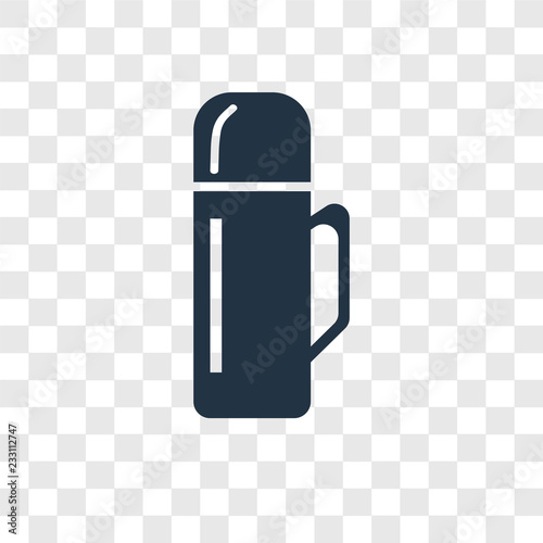 Bottle vector icon isolated on transparent background, Bottle transparency logo design