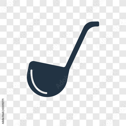 Ladle vector icon isolated on transparent background, Ladle transparency logo design