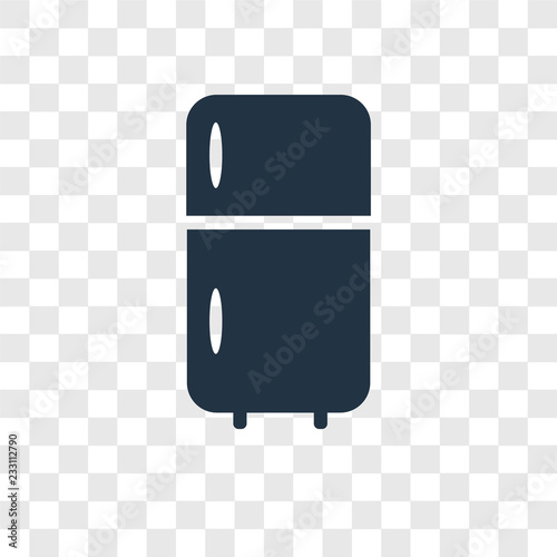 Fridge vector icon isolated on transparent background, Fridge transparency logo design