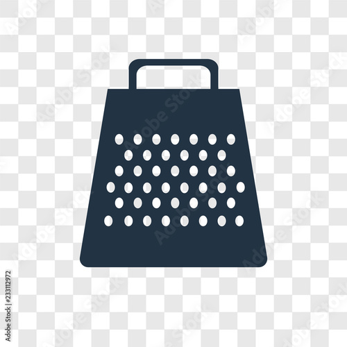 Grater vector icon isolated on transparent background, Grater transparency logo design