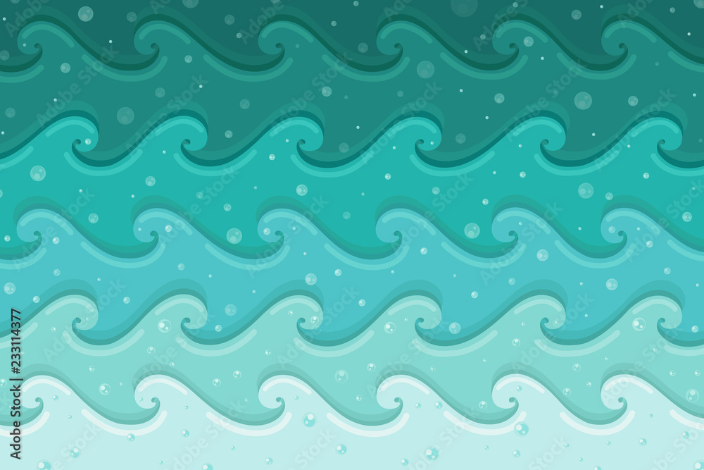 Blue sea waves Meridian Blue sea waves Meridian