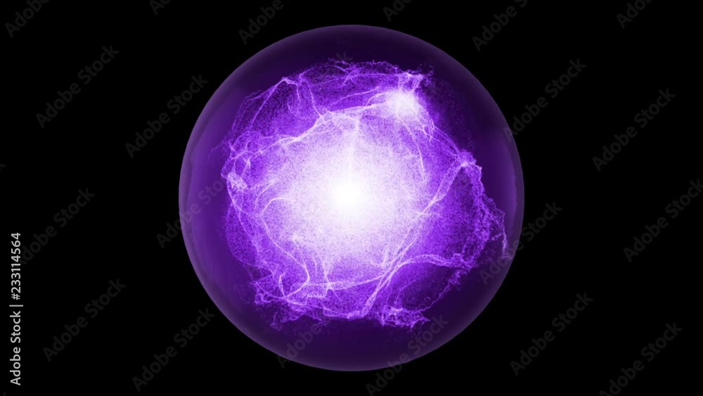 Halloween Purple Electric Energy Orb Halloween Purple Electric Energy Orb