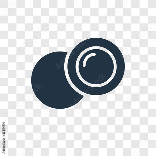 Dish vector icon isolated on transparent background, Dish transparency logo design