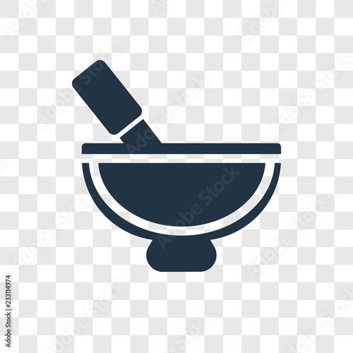 Mortar vector icon isolated on transparent background, Mortar transparency logo design