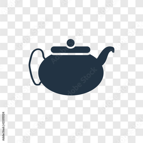 Kettle vector icon isolated on transparent background, Kettle transparency logo design