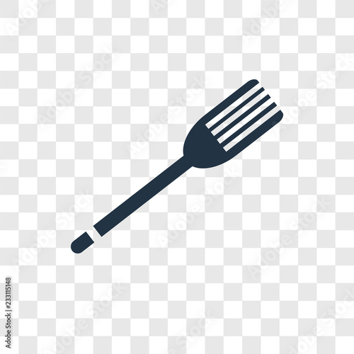 Fork vector icon isolated on transparent background, Fork transparency logo design