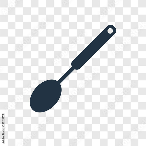 Ladle vector icon isolated on transparent background, Ladle transparency logo design