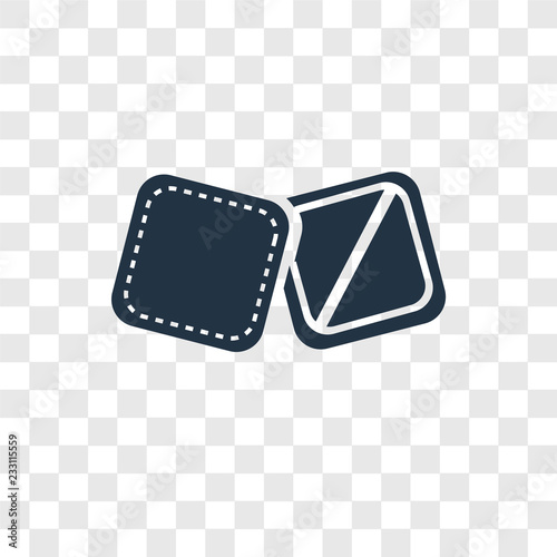 Towel vector icon isolated on transparent background, Towel transparency logo design