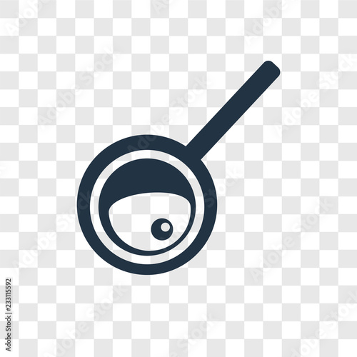 Frying pan vector icon isolated on transparent background, Frying pan transparency logo design