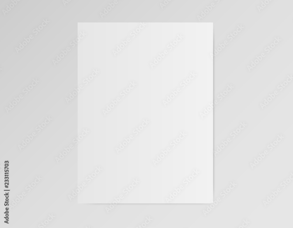 Blank note paper with space for text on gray background. Vector illustration Blank note paper with space for text on gray background. Vector illustration