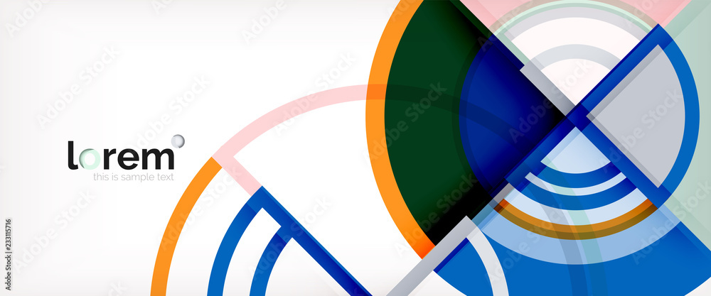 Obraz premium Vector abstract colorful circles background