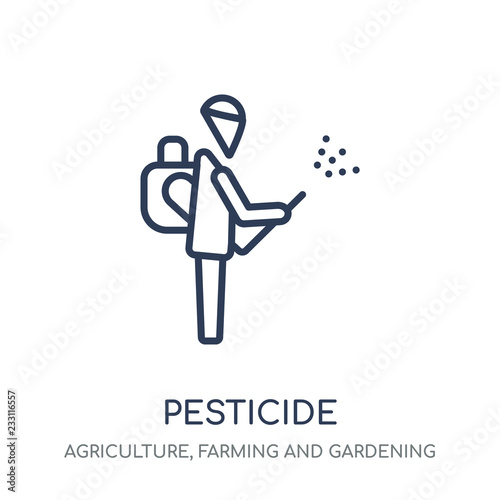Pesticide icon. Pesticide linear symbol design from Agriculture, Farming and Gardening collection.