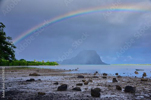 Morne - Le Morne mountain with Rainbow - Mauritius