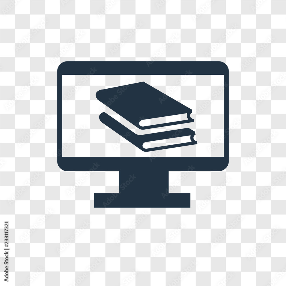 Ebook vector icon isolated on transparent background, Ebook transparency logo design Ebook vector icon isolated on transparent background, Ebook transparency logo design