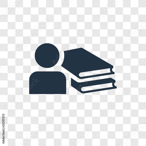 Book vector icon isolated on transparent background, Book transparency logo design