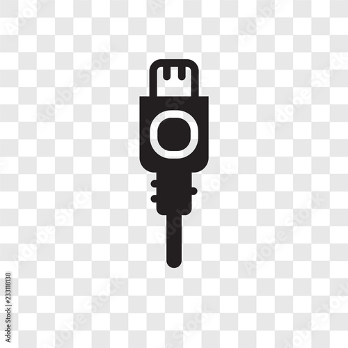 Charger vector icon isolated on transparent background, Charger transparency logo design