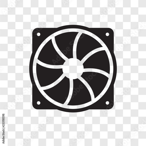 Cooler vector icon isolated on transparent background, Cooler transparency logo design