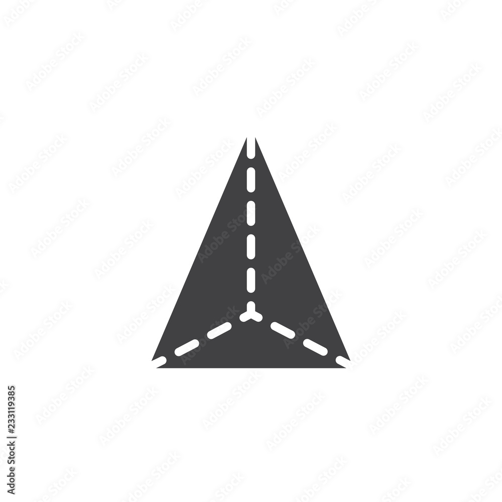 Tetrahedron geometrical figure vector icon. filled flat sign for mobile concept and web design. Triangle tetrahedron geometric shape simple solid icon. Symbol, logo illustration. Pixel perfect vector Tetrahedron geometrical figure vector icon. filled flat sign for mobile concept and web design. Triangle tetrahedron geometric shape simple solid icon. Symbol, logo illustration. Pixel perfect vector