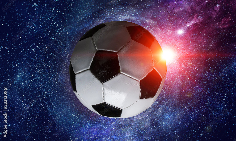 Naklejka premium Soccer game concept