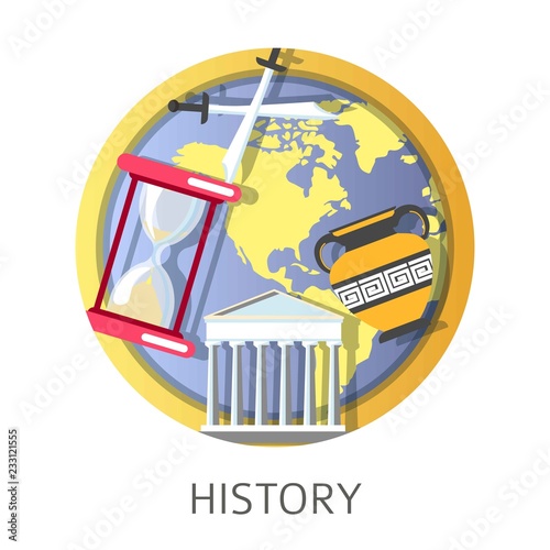 History study, school and university discipline of ancient times