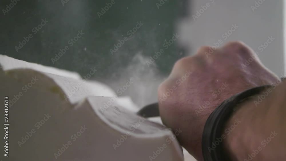 Stone carving sculpting