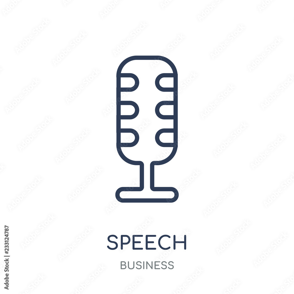 Speech icon. Speech linear symbol design from Business collection. Speech icon. Speech linear symbol design from Business collection.