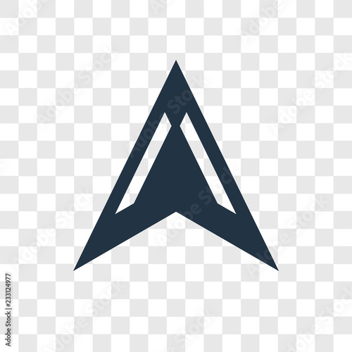 Compass vector icon isolated on transparent background, Compass transparency logo design