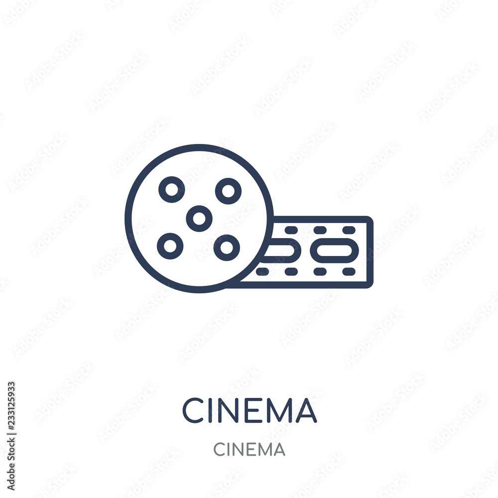 Cinema icon. Cinema linear symbol design from Cinema collection. Cinema icon. Cinema linear symbol design from Cinema collection.