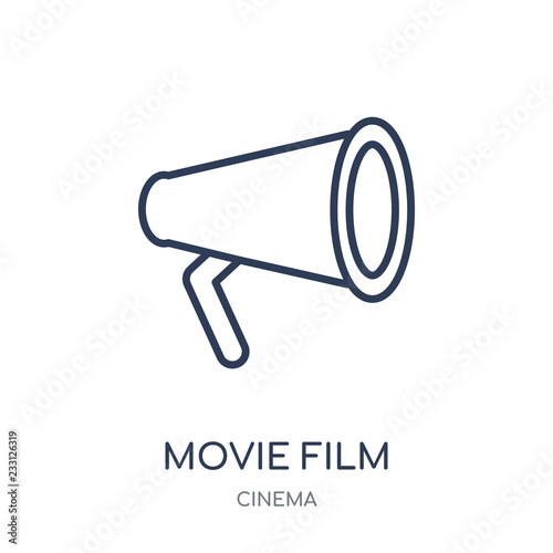 Movie Film icon. Movie Film linear symbol design from Cinema collection.